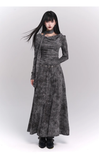 New Simple Fashion Gray Design Long-sleeved Dress HZ1024