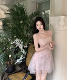 Vintage Sweetheart Sequin Design A-line Tulle Homecoming Dress HZ1024
