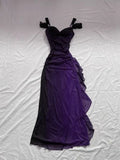 Vintage Shiny Beaded Chiffon Sheath Long Prom Dress Party Dress Evening Dress HZ1024
