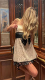 Vintage Ivory Embroidery Strapless A-Line Short Party Dress Cocktail Dress Homecoming Dress HZ1024