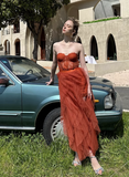 Fashion Sweetheart Sheath Strapless Design A-line Tulle Women Dress HZ1024