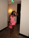 Sexy Pink Halter Neck Sleeveless Sleeveless Bodycon Mini Prom Dress Party Dress HZ1024
