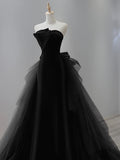 Brown Mermaid Satin Tulle Long Prom Dress, Brown Long Evening Dress HZ1024